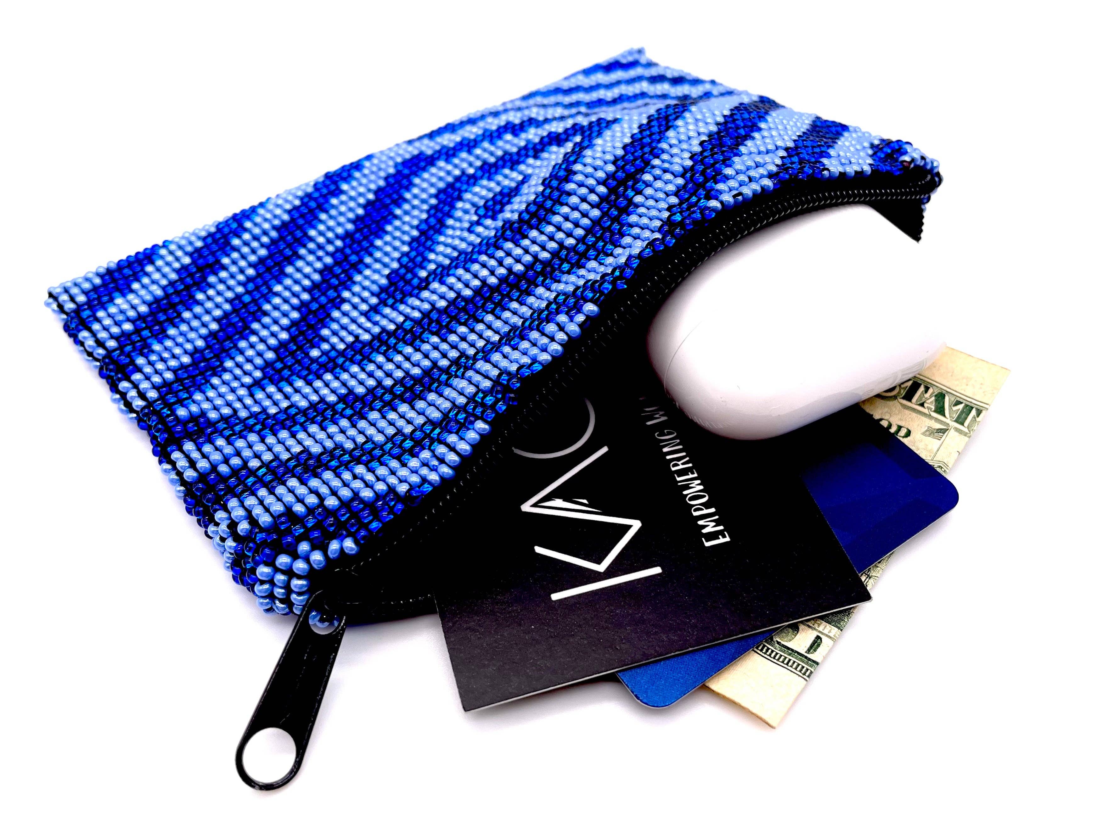 KAQCHI - Wholesale Coin Purse - Unisex - Blue Lovers Zipper Pouch3