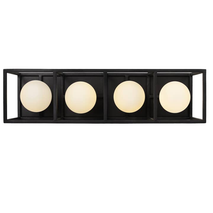 Lámpara posmoderna para tocador de baño o aplique de pared Plaza con 4 luces para venta al por mayor de Varaluz