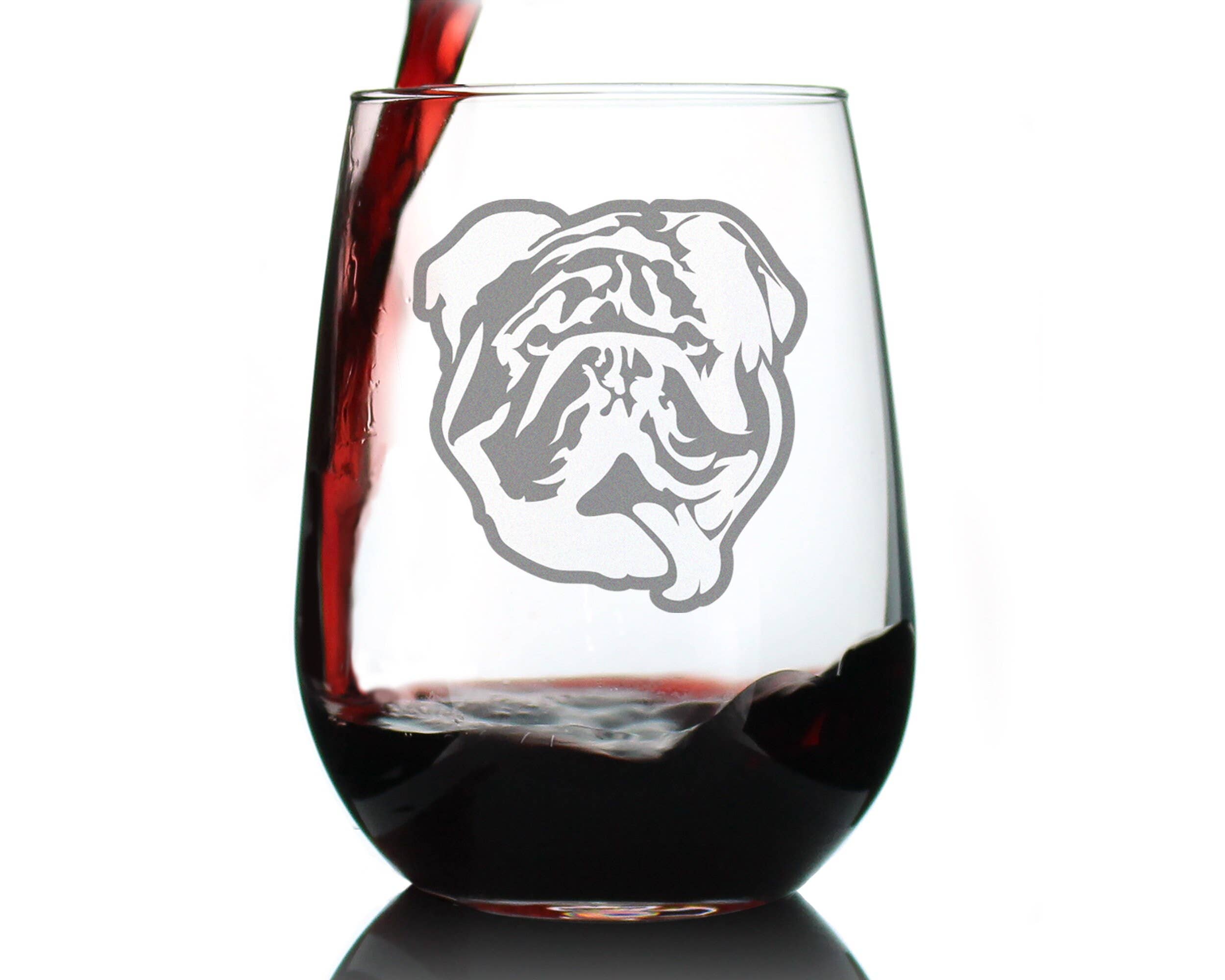 bevvee - Wholesale Wine Glass - English Bulldog Stemless Wine Glass - Bulldog Dogs Gifts4