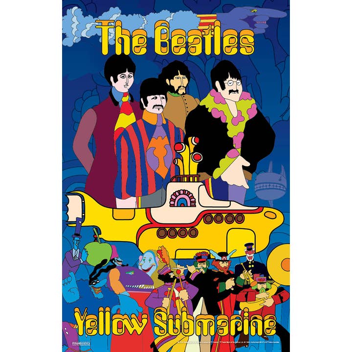Pyramid America - Wholesale Poster - The Beatles - Yellow Submarine 11x17 Bag and Boarded Poster