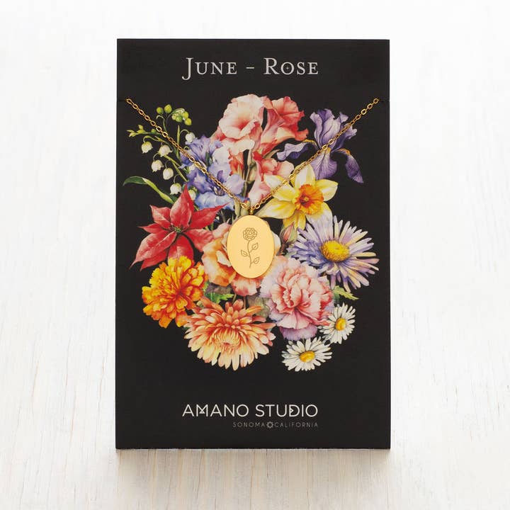 Amano Studio - Wholesale Pendant/Charm Necklace - Birth Flower Package w/ FREE Display
