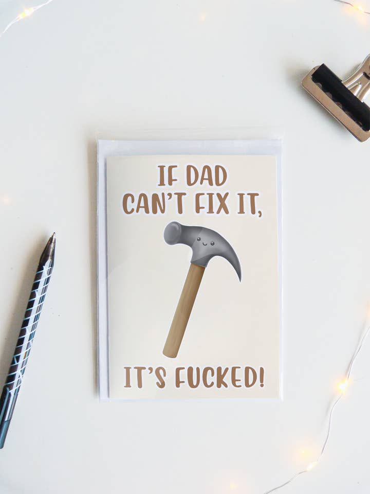 Wenn Papa es nicht reparieren kann, ist es kaputt | Lustige Vatertagskarte für den Großhandel von Join The Creative Side