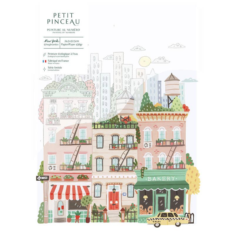 La Petite Épicerie – wholesale DIY-pysselkit – Målarpaket enligt nummer – New York av Hoglet & Co1