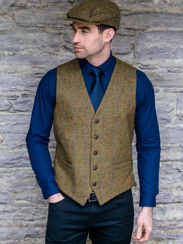 Chaleco tweed 92 para venta al por mayor de Mucros Weavers