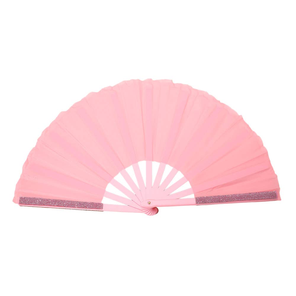 Sensibling Corp. - Wholesale Handheld Folding Fan - Bling Studded Folding Line Dance Hand Fan12