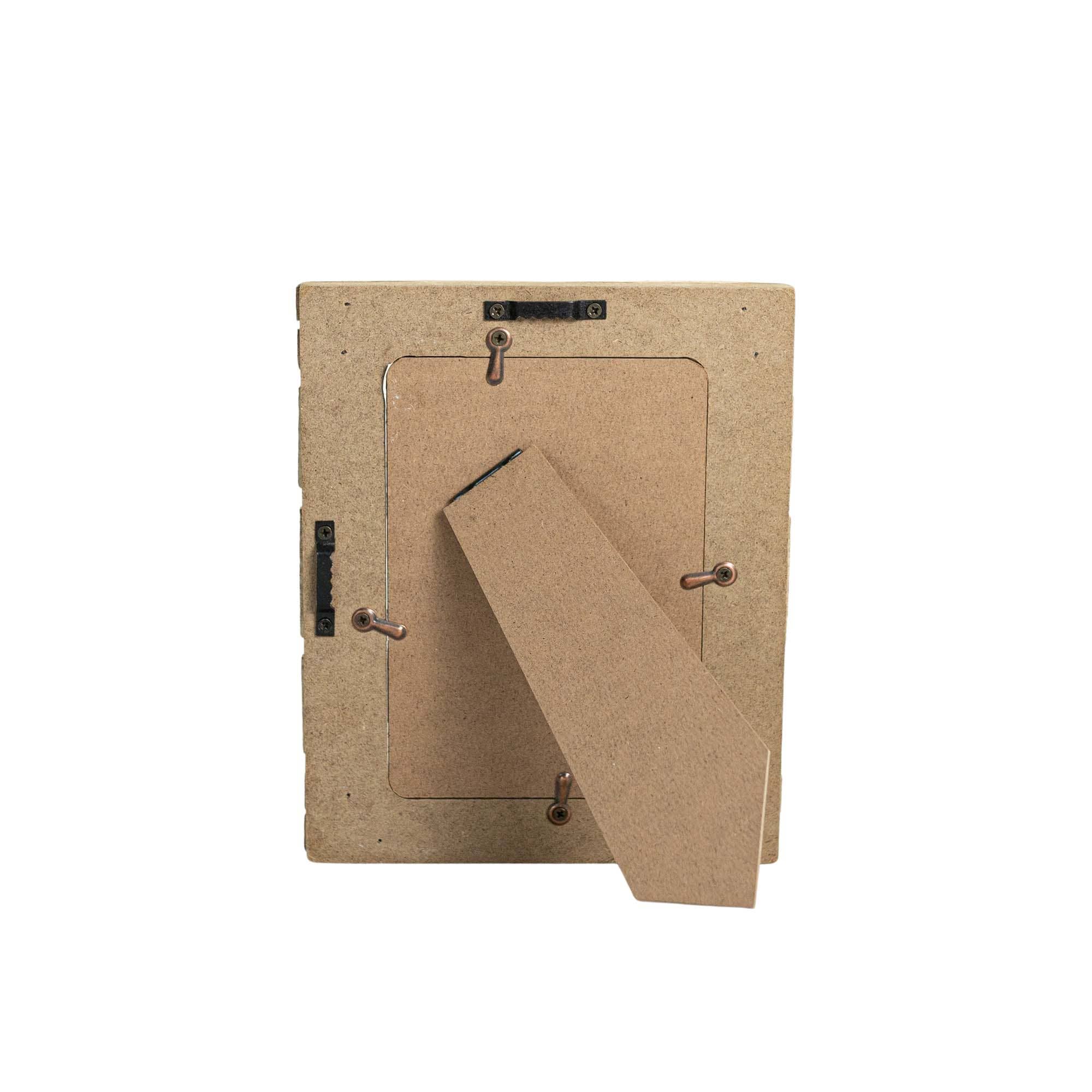 Foreside Home & Garden - Wholesale Picture Frame - Turner 4x6 Photo Striped Driftwood Picture Frame Wood2