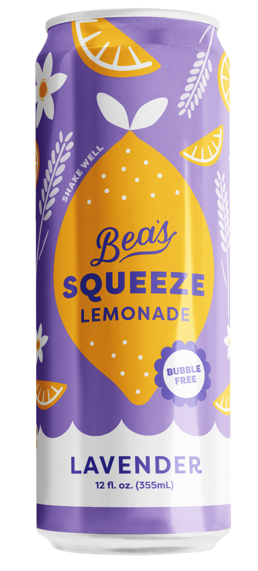 Bea's Squeeze - Wholesale Fruit Juice - NEW Lavender Lemonade 12 Pack Cans1