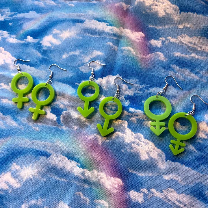 Shop Spappo – wholesale Dangle earrings – Gender Symbol Earrings2