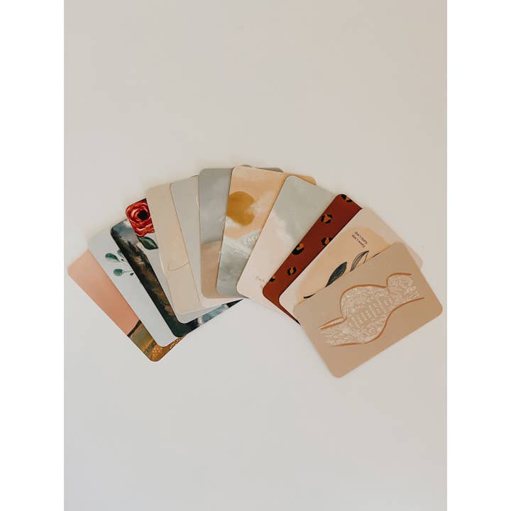 Lot de 12 affirmations de naissance non religieuses pour la vente par Fawnly