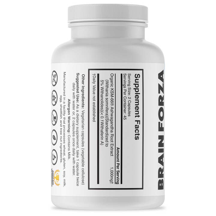 Brain Forza® - Wholesale Oral Supplement/Vitamin - KSM-66 Organic Ashwagandha Root Extract