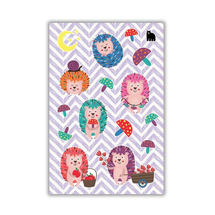 Récolter des hérissons pour la vente par Four Bears Sticker Club
