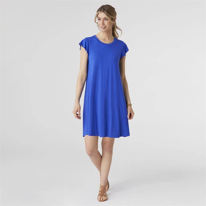 COCO + CARMEN - Wholesale Dress - Women's - Francis Flutter Sleeve Dress