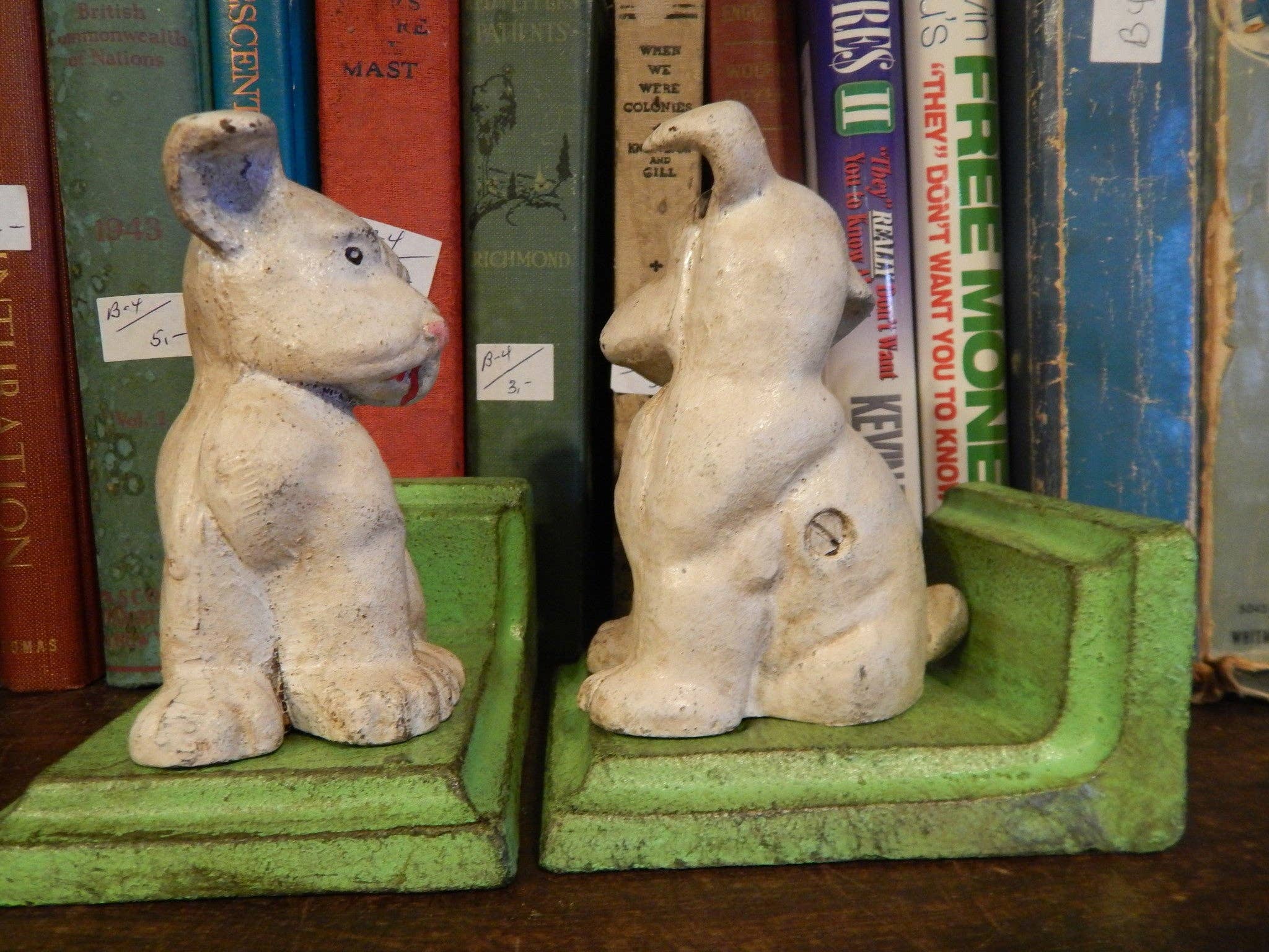 Repro Depot - Wholesale Bookend - Bookends -Cast Iron Pair Vintage Dogs3