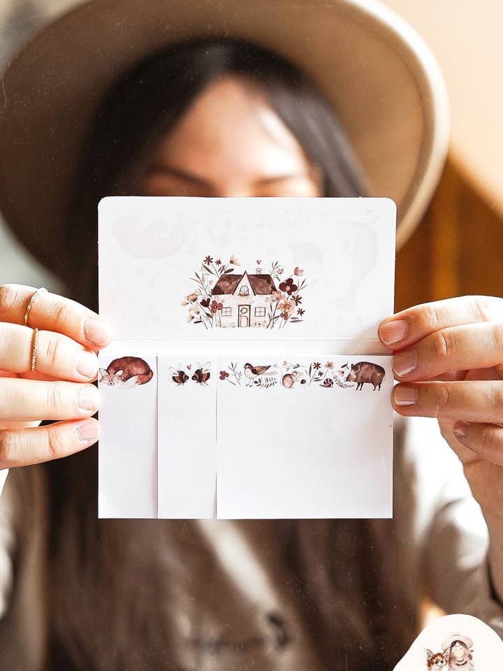 Blocco note adesivo Volpe Foresta per la vendita all'ingrosso da parte di FuchsMaedchen