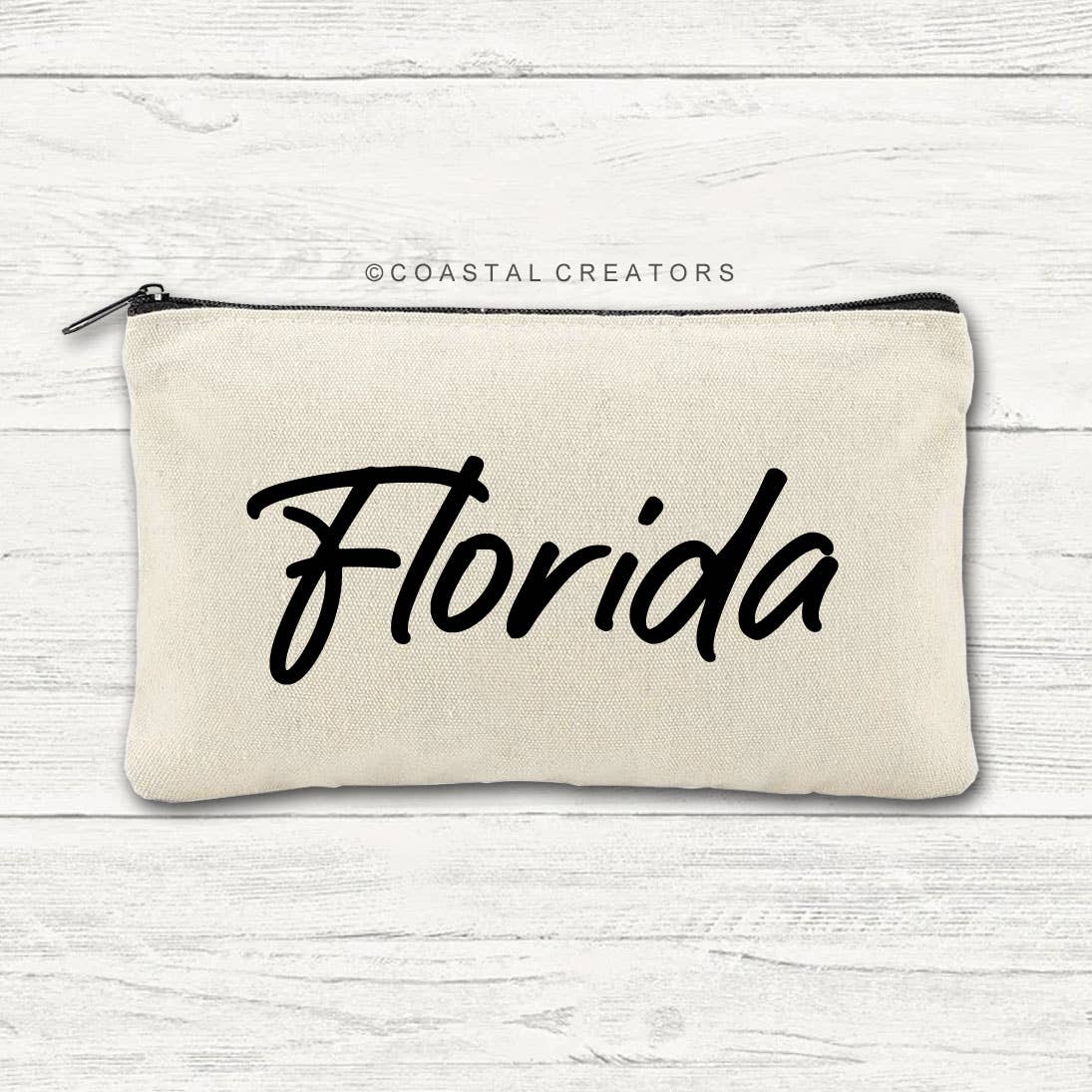 Coastal Creators of Connecticut - Wholesale Pouch - Women's - Personalized State Name Canvas Travel Bags (Packaged)4