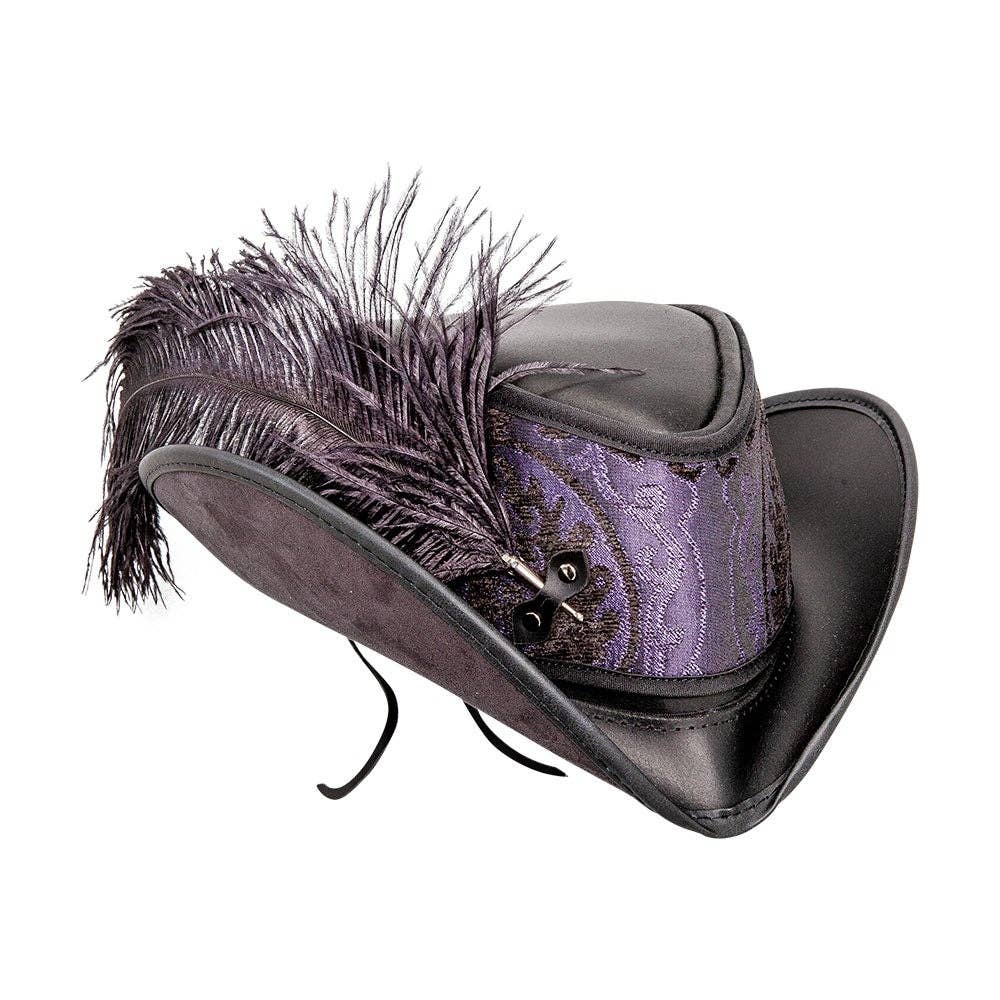 American Hat Makers - Vendita all'ingrosso Fedora - Unisex - Cappello da Festival in Pelle - Stile Reversibile Ren8