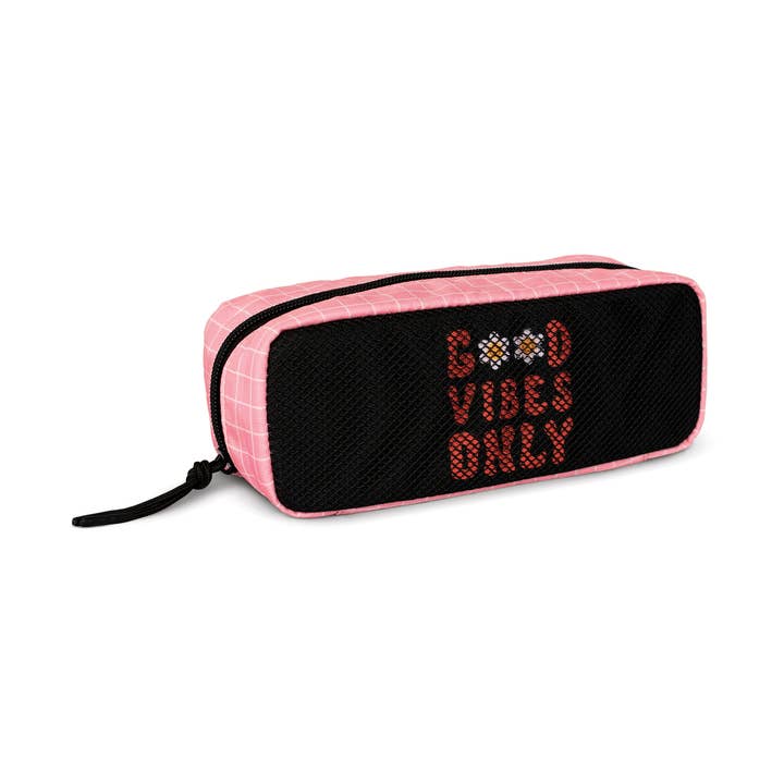 Triple Pencil Case Good Vibes for wholesale by Firmo
