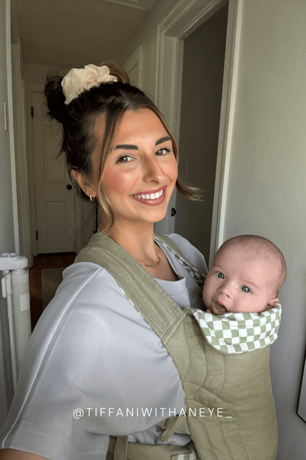 Solly Baby - Wholesale Baby Carrier - Sage Chequer Buckle Carrier6