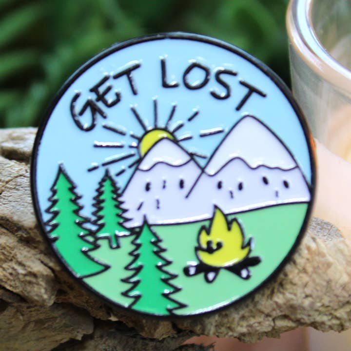 Get Lost and Metal Pin - Nature-Inspired Accessory for wholesale by National Parks and Beyond