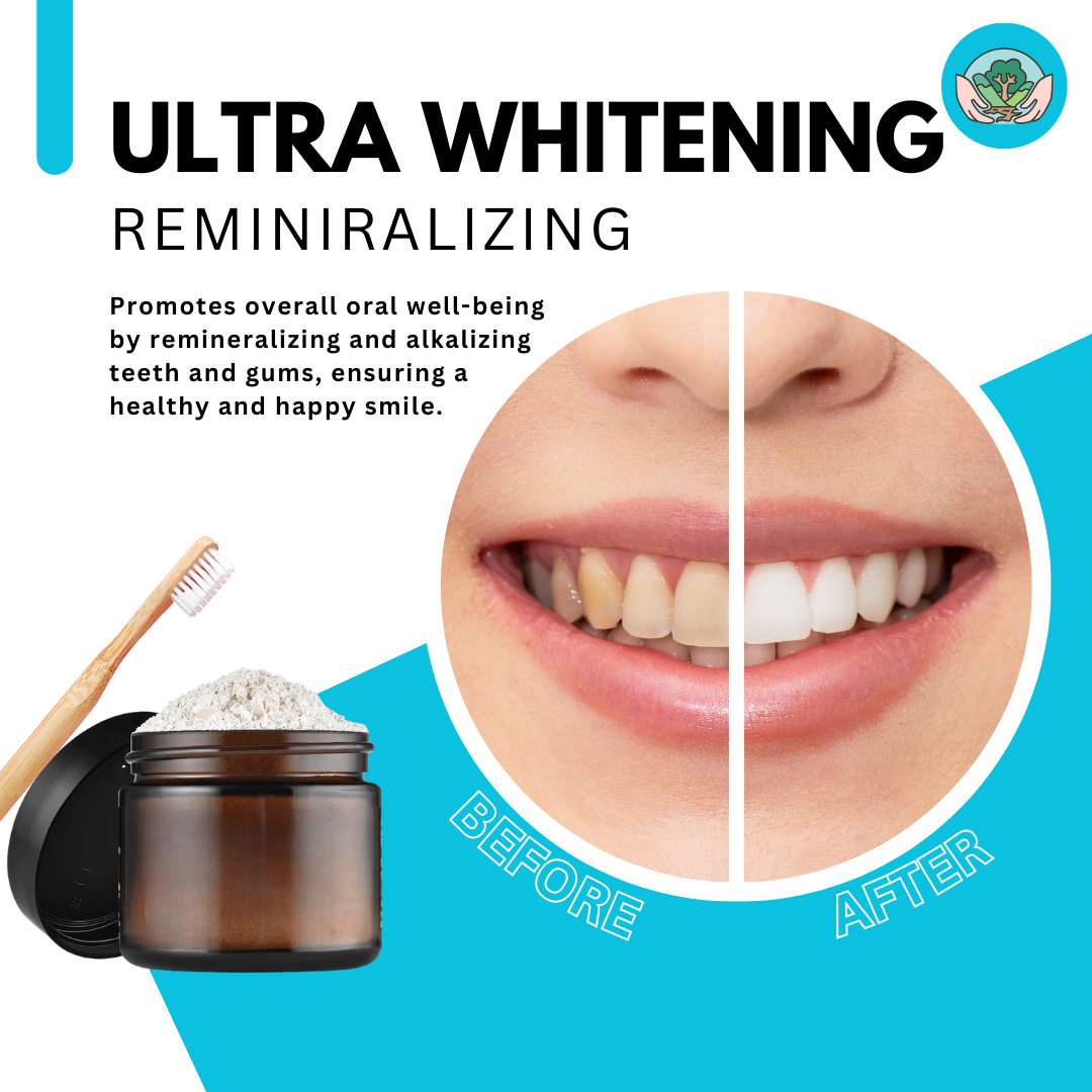 Untamed Organics – wholesale Toothpaste – All Natural Tooth Powder | 2 oz Glass Jar5