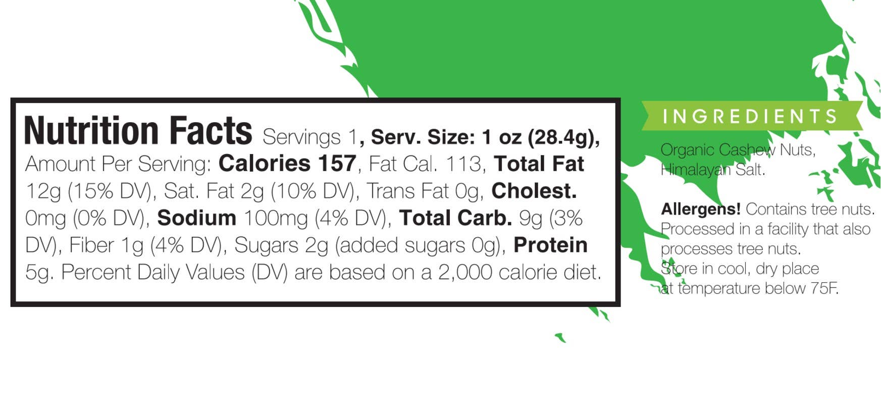 Karmalize.Me - Wholesale Nuts - Organic Roasted Raw Cashews - 1 oz2