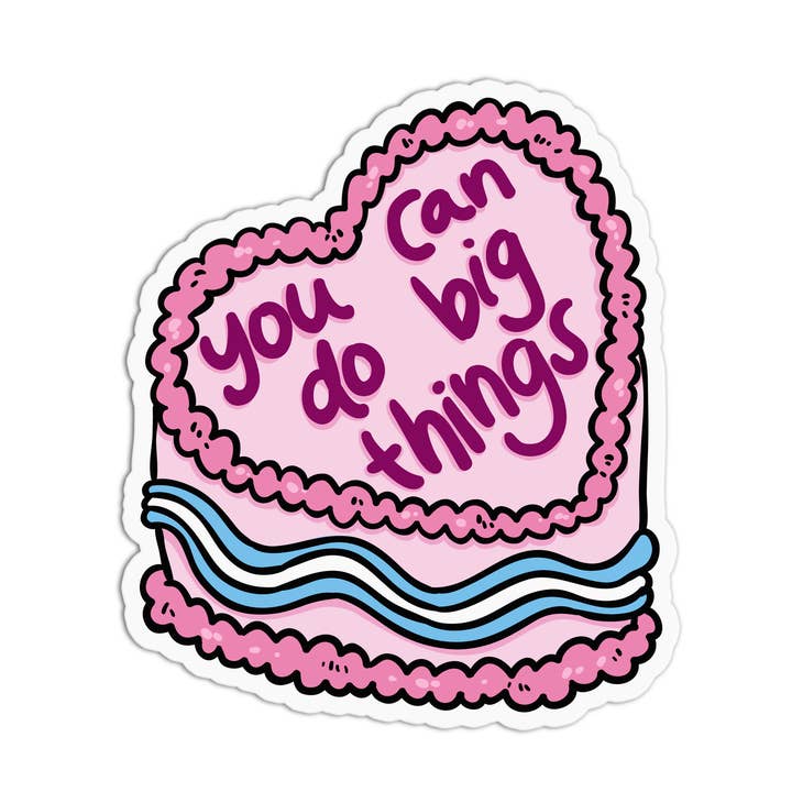 Pegatinas texturizadas de vinilo con texto en inglés «You Can Do Big Things» para venta al por mayor de Girls Printing House