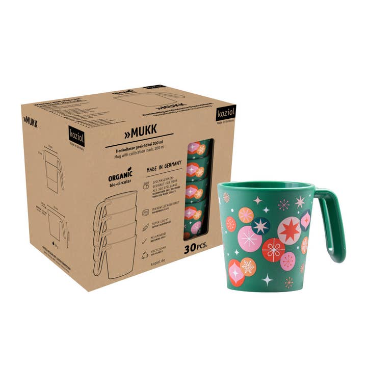 Juego de 30 tazas con asa MUKK FESTIVE POP para venta al por mayor de Koziol ideas for friends GmbH