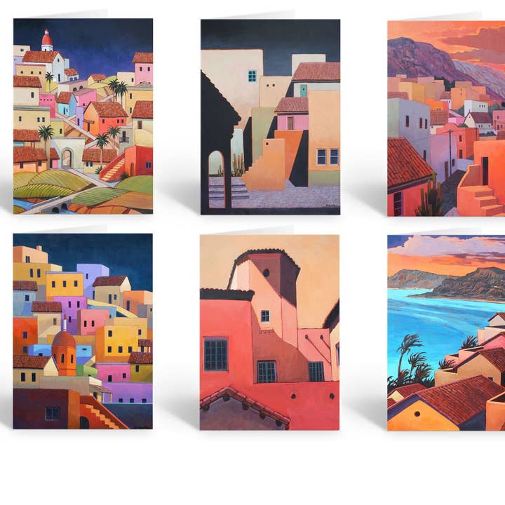 Mexican Themed Note Cards - 12 Boxed Cards & Envelopes for wholesale by Stonehouse Collection