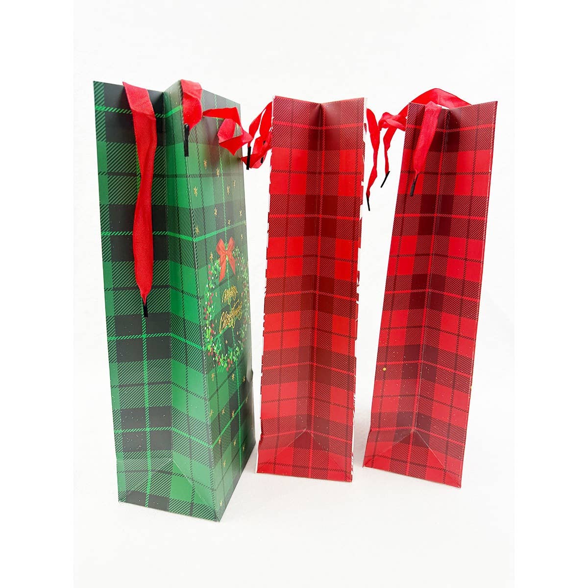 MÉLANGER LA COULEUR Sac cadeau à vin pailleté sur le thème de Noël en vente sur Faire3