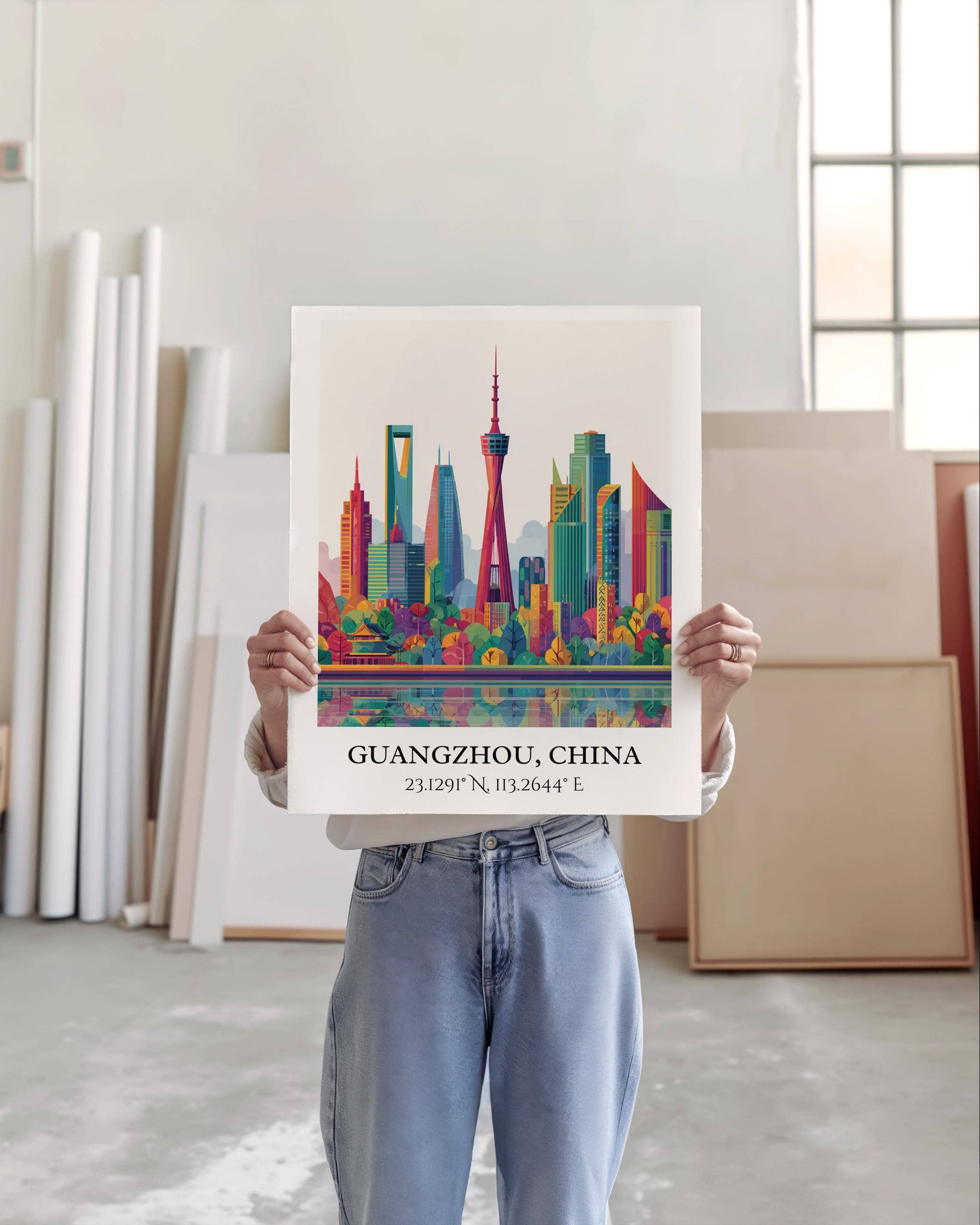 Premium Travel Art – Engroshandel Kunsttryk – Guangzhou Kunst, Guangzhou Retro Rejsekunst, Guangzhou Hjemmedekoration, Guangzhou Kina Gave, Kina Rejsekunst, Rejseprint, Indflytningsgave2
