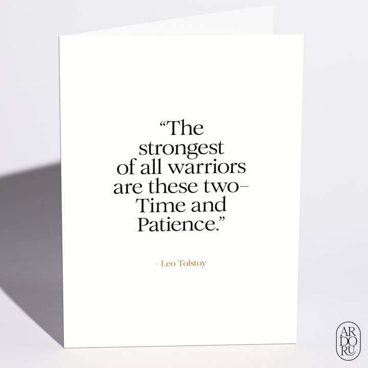 Motivation Card - "Leo Tolstoy" for wholesale by ArdorU