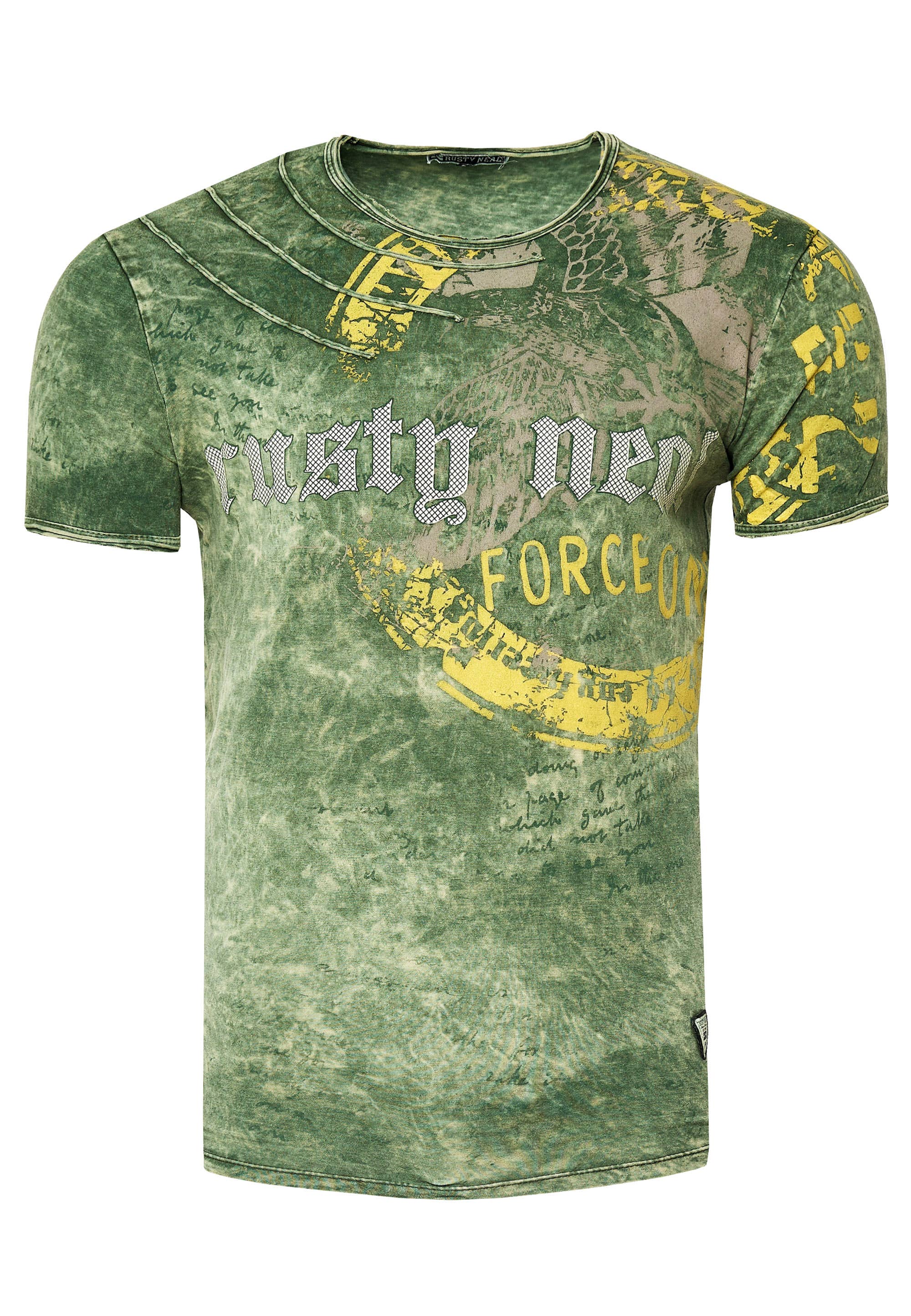 Rusty Neal - Wholesale Screen Printed T-Shirt - Men's - Faded T-Shirt with Front Print 2282