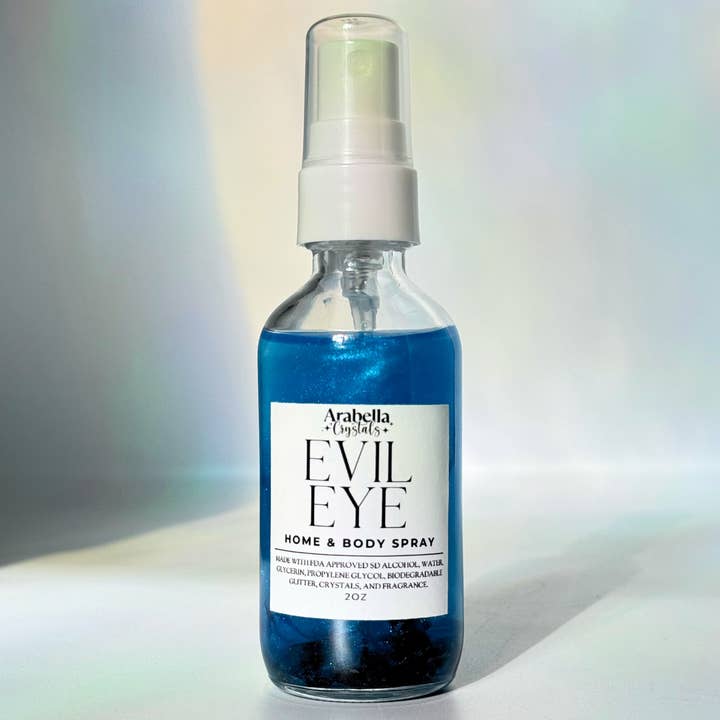 Spray pour la maison et le corps Evil Eye Shimmer pour la vente par Arabella Crystals