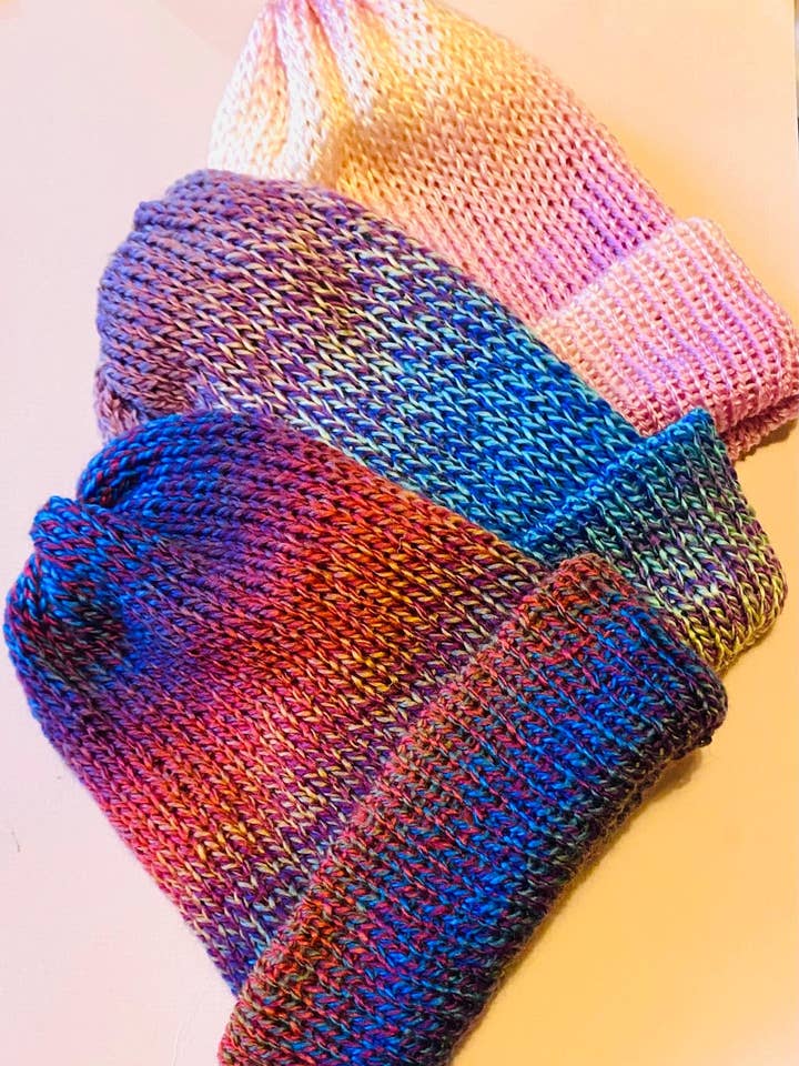 Gorro de Invierno de Punto Degradado de Doble Capa Unisex para venta al por mayor de Studio Khira