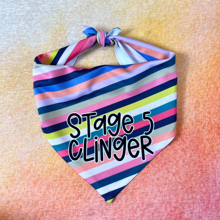 Stage 5 Clinger | Bandana amusant pour chien pour la vente par The Dapper Paw