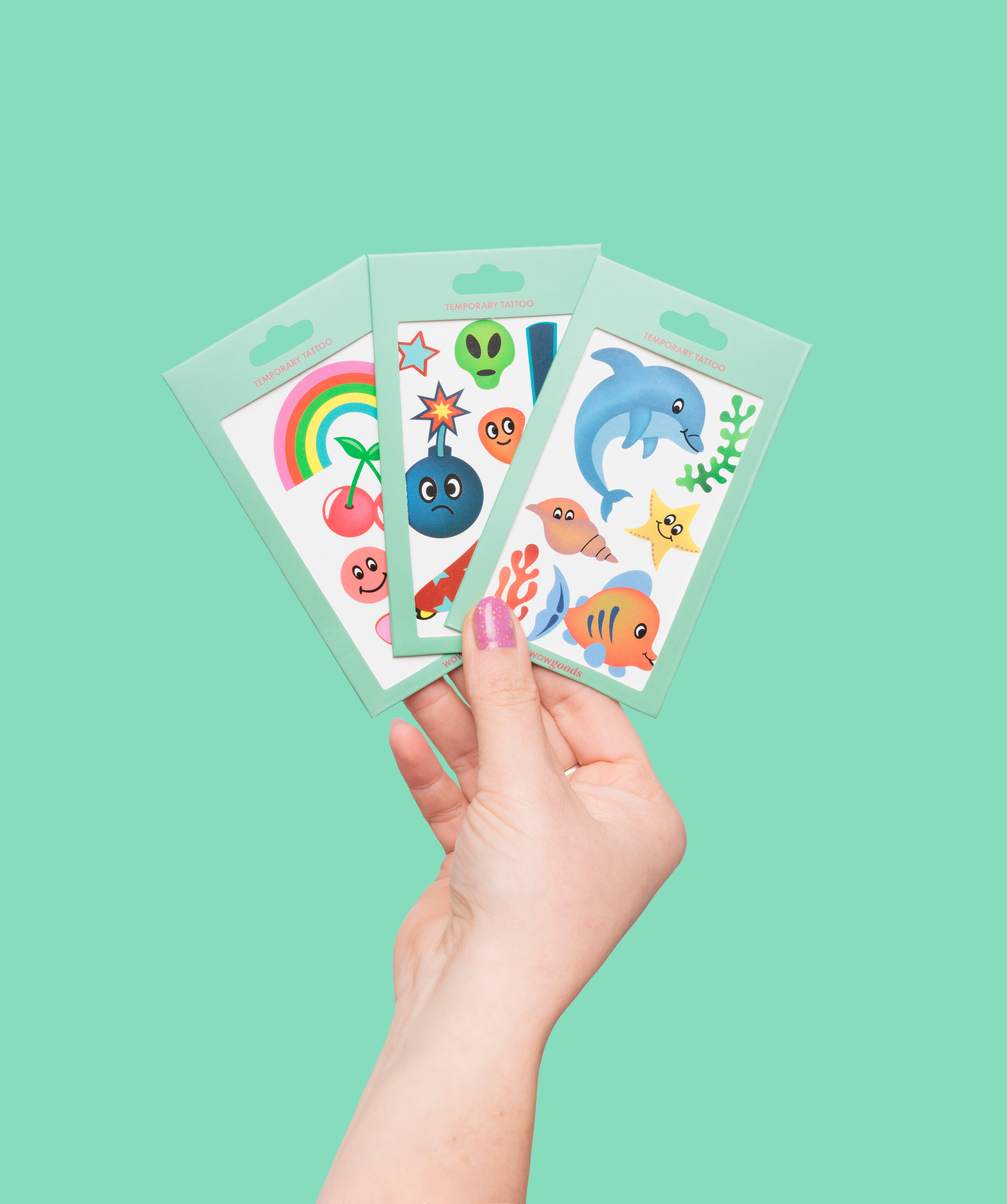 wowgoods - Wholesale Temporary Tattoo - Kids - Temporary Tattoo Halloween Badman5