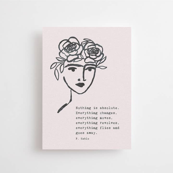 Anna Cosma - Wholesale Ansichtkaart - FRIDA - ANSICHTKAART - NIETS IS ABSOLUUT. ALLES VERANDERT..