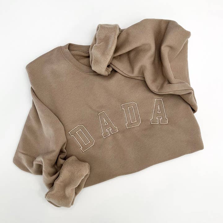 Sudadera con cuello redondo Dada, diseño bordado del equipo universitario para venta al por mayor de Merce and Company