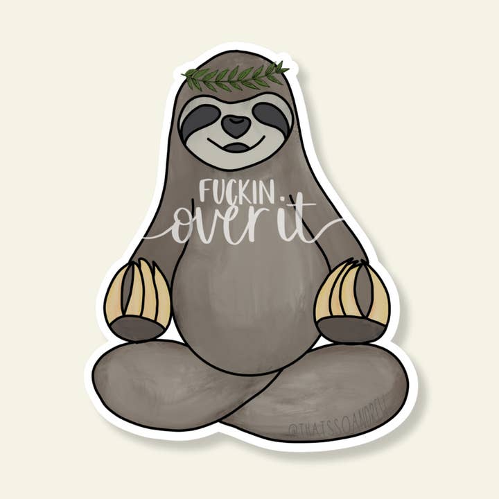 Pegatina de perezoso hasta los cojones. para venta al por mayor de That’s So Andrew