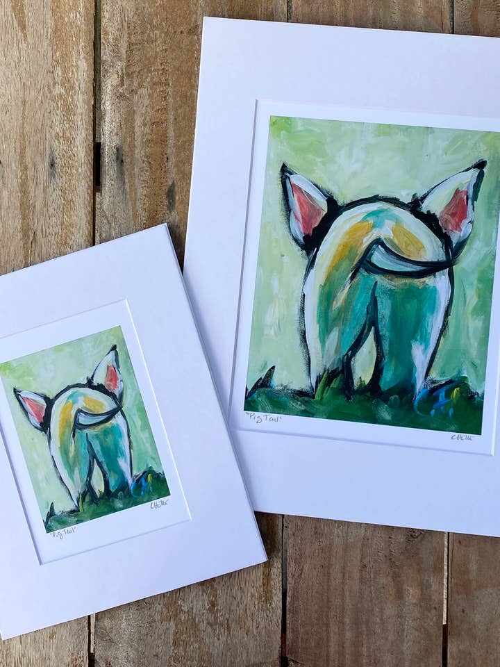 Pigtail - Gematteerde print voor wholesale door Illuminate Artisan