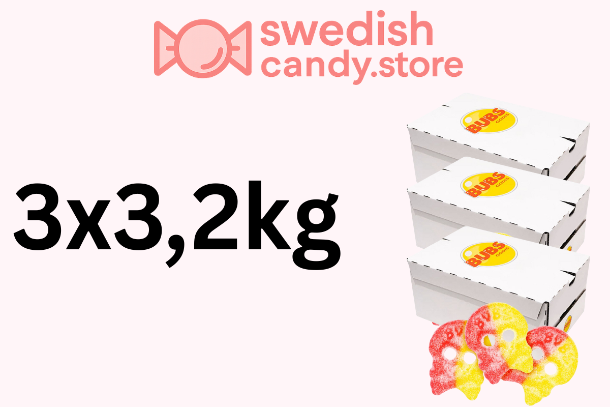 Swedish Candy.Store - Swedish Candy - Wholesale Gummy - BUBS Sour Skulls 3.2kg Swedish Candy1