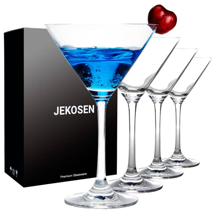 Crystal Martini Cocktail Glasses 9 Ounce Set of 4 for wholesale by GEXWORLDWIDE