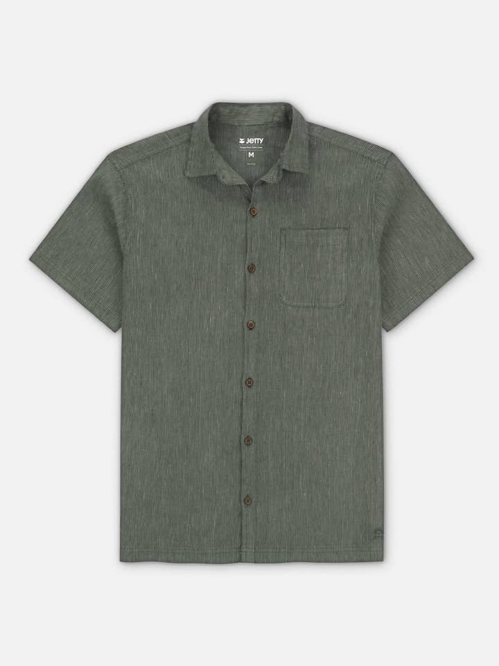 Daybreak Vævet Skjorte - Salviegrøn for engroshandel hos Jetty