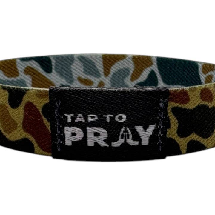 Versible - Wholesale Wristband - Tap To Prayâ„¢ Wristbands - River Rock Camo Sahara and Copper