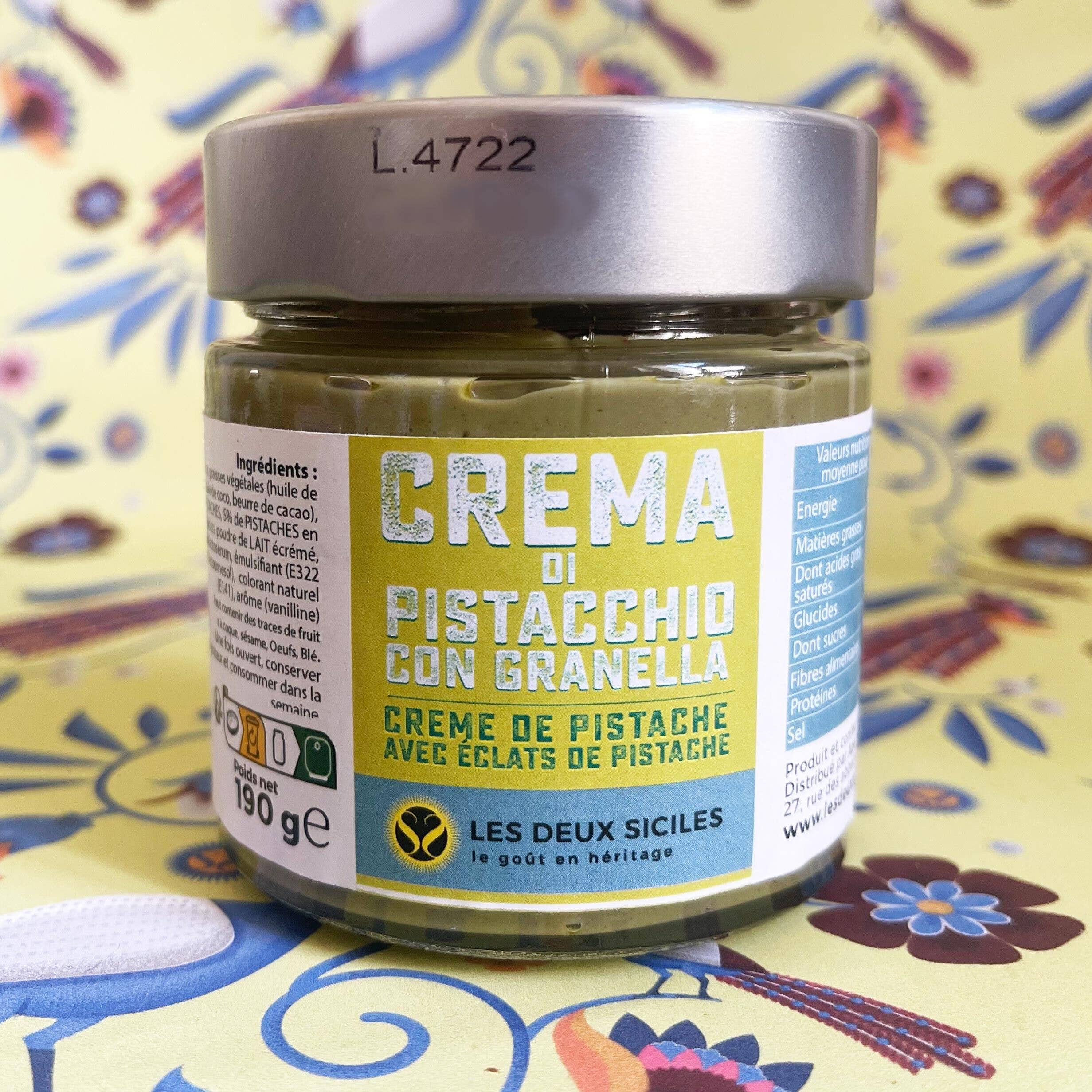 Les Deux Siciles - Wholesale Nut Butter - Crema Di Pistacchio Con Pepite Di Pistacchio0