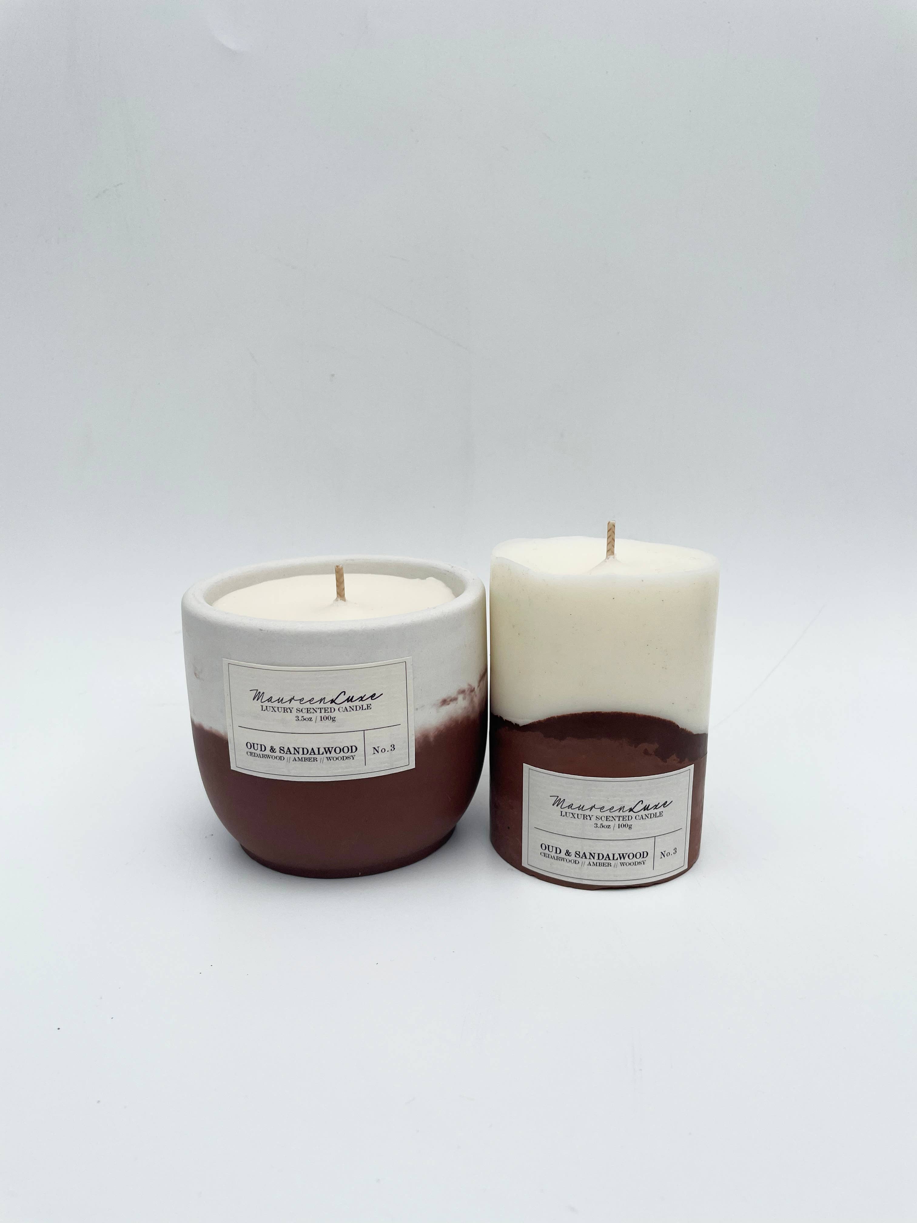 Maureen Luxe Studio – wholesale Pillar candle – Oud Pillar Candles5