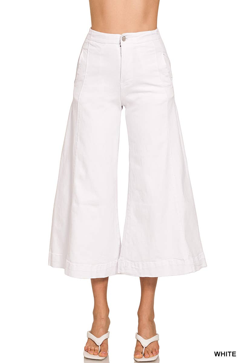 Vanilla Monkey - Wholesale Pants - Women's - High Rise Cropped Gaucho Denim7