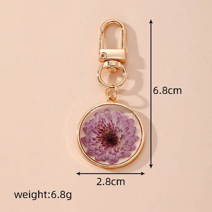 Ladylande - Wholesale Keychain - Women's - Capture a slice of nature with handcrafted resin keychain1