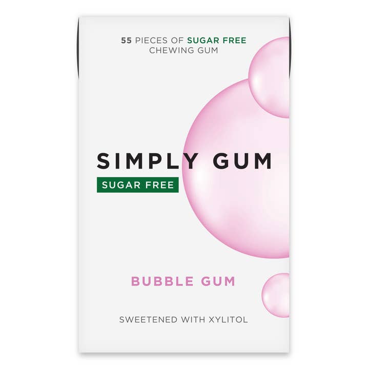 Simply Gum - Wholesale Chewing Gum - Sugar Free Bubble Gum Natural Chewing Gum - Bulk Pack