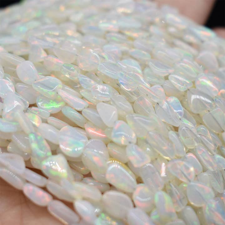 Filo di Perle di Opale Welo Etiope 5-8mm 18 per la vendita all'ingrosso da parte di Oriental Direct Craft Supplies